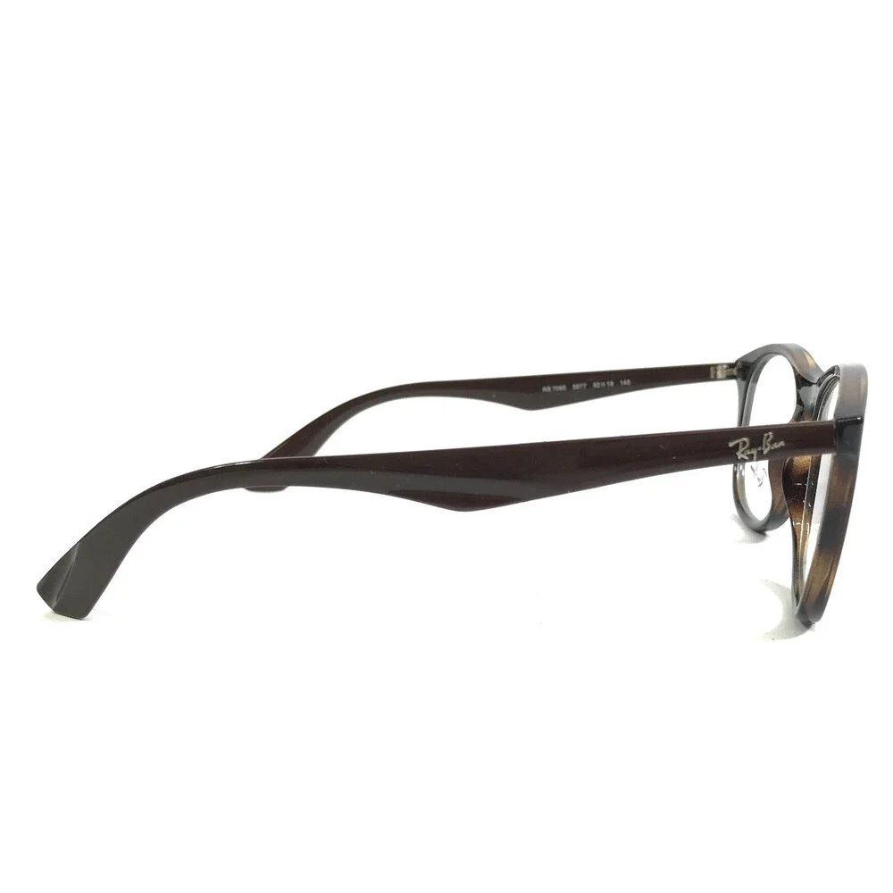 Ray-Ban Eyeglasses Frames RB7085 5577 Brown Tortoise Square Full Rim 52-19-145